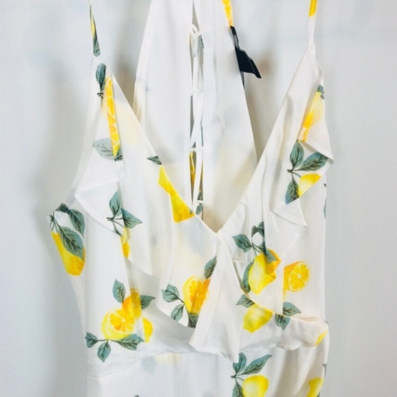 Forever 21 Faux-Wrap Lemon Dress - Picture 7 of 8